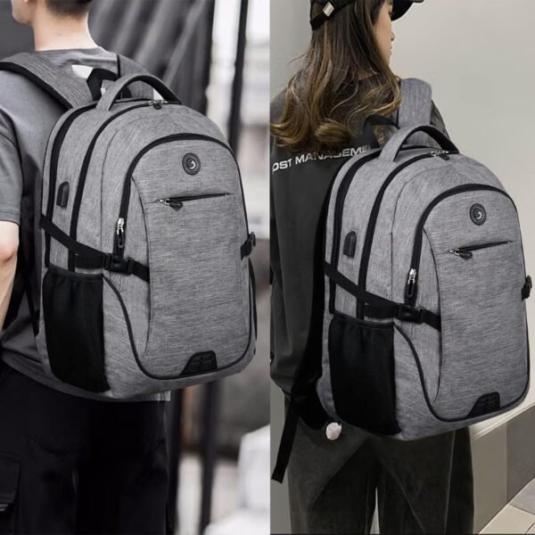 SHRRADOO Travel Laptop Backpack, Business Anti Theft Slim Durable Laptops Backpack with USB Charging Port, College High School Computer Bag for Men Women Fits 17 Inch Notebook - Image 7