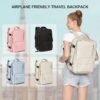 coowoz Travel Backpack For Women Men Airline Approved,Carry On Backpack,Large Hiking, Waterproof Outdoor Sports Rucksack Casual Daypack Fit 15.6 Inch Laptop Backpack College Backpack(Beige) - Image 8