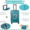 Sherr 3 Pieces Travel Luggage Cover Suitcase Protector Anti Scratch Suitcase Cover Washable Baggage Covers (Travel Theme,Medium/L/XL) - Image 3