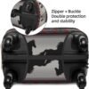 Travel Luggage Cover Horse Stripes Pattern Suitcase Covers for Luggage Fashion Suitcase Protector Fits 18-32" Luggage, Black, M, Luggage Set - Image 5