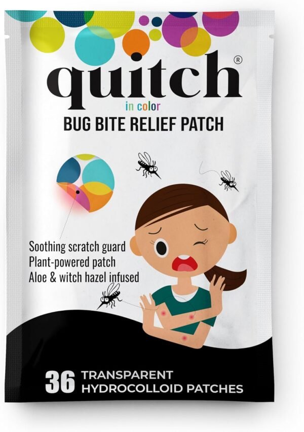 Mosquito Bite Itch Relief Patch, After Bite Insect Bite Treatment, Anti Itch Cream Alternative, Insect Bite Relief, Cruise, Travel and Camping Essential for Kids