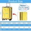 3 Pcs PVC Luggage Cover Waterproof Transparent Suitcase Cover Thicken Luggage Protector for Travel, Fits 20" 24'' 28" Luggage (Navy Blue) - Image 2