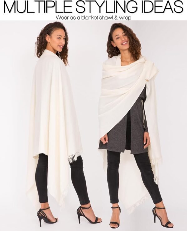 likemary Scarfs for Women - Lightweight Full Body Pashmina Shawls & Wraps - Warm Winter Scarves & Wraps - Blanket Scarf - Image 2