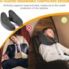 Rewondah Inflatable Travel Pillow for Sleeping Airplane - Inflatable Neck Pillow for Traveling on Plane with Washable Cover, Blow up Neck Travel Pillow for Airplanes, Cars - Portable and Comfortable - Image 2