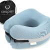Travel Neck Pillow Premium Memory Foam, Neck and Head Support, Travel Pillow Comfortable for Plane, Car and Home Rest. Neck Pillow Perfect for Airplane Traveling (Ice Blue)