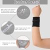 4Pcs Wrist Sweat Bands for Men Wrist Pouch Wallet with Zipper Wristband Pocket Sports Absorb Sweat Wristbands for Women Running Hiking Workout, Key Holder for Gym Sports Running Walking Hiking Travel - Image 3