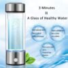 2 Pack Portable Hydrogen Water Bottle Generator, Hydrogen Water Ionizer Machine Rechargeable,Hydrogen Rich Water Glass Health Cup for Travel 420ml Gift for Friends/Women/Men/Mom/Father/Grandpa/Grandma - Image 5