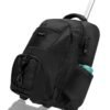 LemoHome Rolling Backpack,18 inch Water Resistant Wheeled Laptop Backpack,Carry on Luggage Business Bag,Trolley Suitcase for Men Women Adults to Travel (Black)