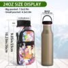 icolor Water Bottle Carrier Bag with Strap 25/32/40/64oz Crossbody Water Bottle Holder with Phone Pocket Sling Sleeve Insulated Neoprene Water Bottle Pouch for Walking Hiking Travelling - Image 2