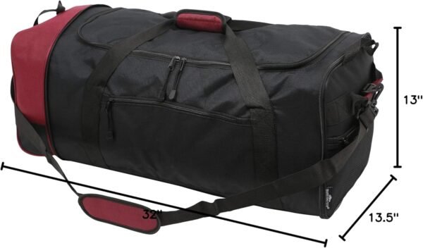 Travelers Club 32-inch Collapsible Expandble Travel Rolling Duffel Bag - Image 13