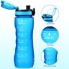 25OZ Motivational Water Bottle with Time Marker, BPA Free Leakproof Tritan Water Jug, 0.2 Gallon Water Bottles - Image 3