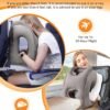 Sunany Travel Pillow, Inflatable Neck Pillow Used for Airplanes/Cars/Buses/Trains/Office Napping with Eye Mask/Earplugs (Gray) - Image 4