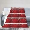 (Christmas) Print Fall Throw Blanket Personalized Soft Flannel Blanket for Bed Couch Sofa, Blanket for Lightweight Fuzzy Cozy Blankets for Travel Office Home 50"X40"