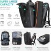 Travel Carry on Backpack 50L Expandable Flight Approved Backpacks 17.3 inch Laptop and USB Charging Port bags Water Resistant Business Back Pack for Women & Men - Image 2