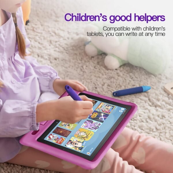 Kid-Friendly Pens for Touch Screens - 2 Pack of Purple and Blue Stylus Pens Compatible with Kindle, iPad, iPhone - Image 5