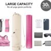 sportsnew Yoga Mat Bag with Water Bottle Pocket and Bottom Wet Pocket, Exercise Yoga Mat Carrier Multi-Functional Storage Bag, Patent pending - Image 3