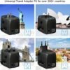 International Travel Adapter Voltage Converter to Step Down 230V to 120V for Hair straighteners, laptops, Cell Phones, Power converters from USA to UK, Europe, Australia Over 200 Countries - Image 4