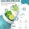 23oz Collapsible Silicone Water Bottle, BPA Free, Portable for Hiking, Travel, Camping, Yoga, Foldable, Leakproof, Lightweight, 690mL - Image 7