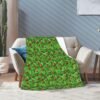 (Leaves and Ladybugs) Print Fall Throw Blanket Personalized Soft Flannel Blanket for Bed Couch Sofa, Blanket for Lightweight Fuzzy Cozy Blankets for Travel Office Home 40"X30" - Image 7