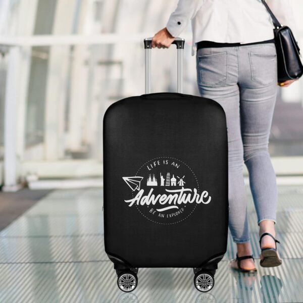 KENOBEE Travel Luggage Cover Suitcase Protector, Washable Dust Proof Anti-Scratch Elastic Thickened Spandex Protective Baggage Case With Concealed Zipper Fits 22-24 inch Luggage - Image 8