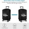 KENOBEE Travel Luggage Cover Suitcase Protector, Washable Dust Proof Anti-Scratch Elastic Thickened Spandex Protective Baggage Case With Concealed Zipper Fits 22-24 inch Luggage - Image 3