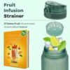 Hydracy Water Bottle with Time Marker -Large BPA Free Water Bottle & No Sweat Sleeve -Leak Proof Gym Bottle with Fruit Infuser Strainer & Times to Drink -Ideal Gift for Fitness Sports & Outdoors - Image 7