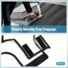 Windyun 12 Pcs Clear Luggage Cover Protector PVC Suitcase Cover Waterproof Dustproof Transparent Luggage Protector for Travel Wheeled Suitcase, Black Border (20 Inch) - Image 5