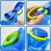 Collapsible Water Bottle - 700ml Foldable BPA-Free Durable Carabiner Reusable Flexible Storage Bag for Fish Bait, Milk Powder, and Nuts, Ideal for Hiking, Camping, and Travel - Image 2