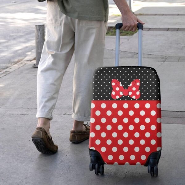 Luggage Cover Washable Suitcase Cover Baggage Covers Fit 22-24 Inch Luggage (Red Bow) - Image 6