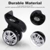 360 Swivel Wheel Replacement,Luggage Travel Suitcase Wheels Plastic, Suitcase Replacement Repair Wheels, 2 Pcs Durable Suitcase Wheels Swivel Luggage Mute Wheel - Image 3