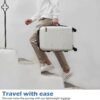 Coolife Luggage Expandable(only 28") Suitcase PC+ABS Spinner Built-In TSA lock 20in 24in 28in Carry on (Charcoal., M(24in).) - Image 2