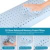 Memory Foam Pillows Neck Pillow for Sleeping, Ergonomic Cervical Pillow Bed Pillow for Side Back Stomach Sleeper, Orthopedic Contour Pillow for Neck and Shoulder Pain Relief - Image 4