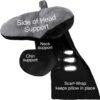 Travel Pillow Plus Wrap. Chin Supporting Travel Pillow for Airplane Sleeping - Flight Pillow Supports Your Head, Neck & Chin, 2024 Updated Version (Black/Silver) - Image 2