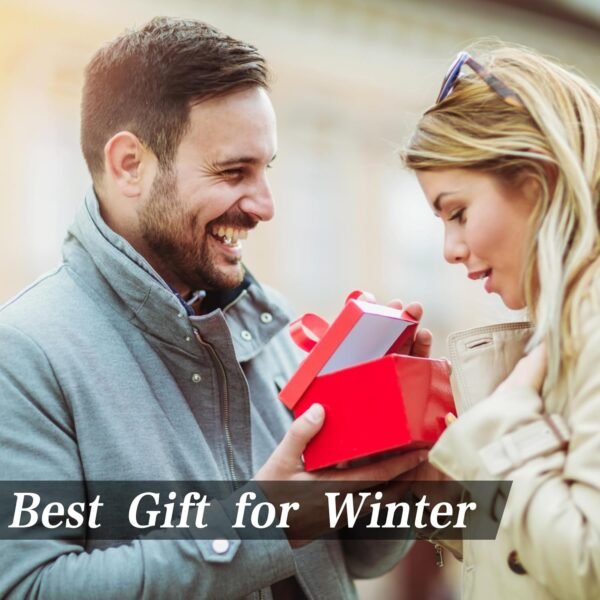 Womens Winter Scarf - Fashion Scarf Shawl with Cashmere Feel, Warm Soft Blanket Scarf Pashmina Shawl and Wrap, Travel Office Winter Wedding, Evening Dresses Large Scarves gifts for women, Black - Image 7