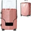 Luggage Covers for Suitcase Tsa Approved Clear PVC Waterproof Suitcase Covers Luggage Protectors 18-21Inch (18.50''H x 14.37''L x 9.44''W)