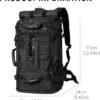 Travel Backpack Carry On Backpack Durable Convertible Duffle Bag Fit for 15.6 Inch Laptop for Men and Women hiking airplane shoes bag extendable three way uses multiple - Image 2