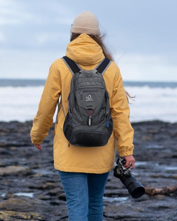 WATERFLY Small Lightweight Packable Backpack: 20l Ultra Light Foldable Travel Hiking Camping Daypack Day Pack for Man Woman - Image 8