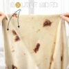 Zulay Giant Double Sided Tortilla Blanket with Drawstring Bag - Novelty Blanket for Adults & Kids - Soft Flannel Round Tortilla Blanket for Indoors, Outdoors, Travel, Home, 285 GSM - 71 Inches - Image 4