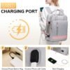 Large Travel Backpack for Women, 40L Carry On Backpack Airline Flight Approved with USB Charging Port Shoes Compartment, Personal Luggage Backpack Casual Daypack 15.6 Inch Laptop Backpack - Image 7