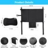 Airplane Seat Extender for Kids with Pillow - Toddler Travel Bed & Toddler Airplane Bed - Must Have for Travel with Kids - Inflatable Foot Rest Airplane & Airplane Kids Bed -Toddler Travel Essential - Image 2