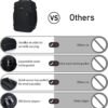 ECOHUB 16'' Travel Backpack For Women Men Airline Approved Personal Item Bag Essentials Laptop Casual Daypack Small Hiking Lightweight Waterproof Backpack, Black - Image 4