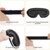 Stuffable Neck Pillow for Travel Stuffable Travel Pillow for Extra Luggage Travel Neck Pillow Stuffable with Clothes Soft Velvet Neck Pillow Cover with Eye Mask Earplugs Storage Bag - Image 5