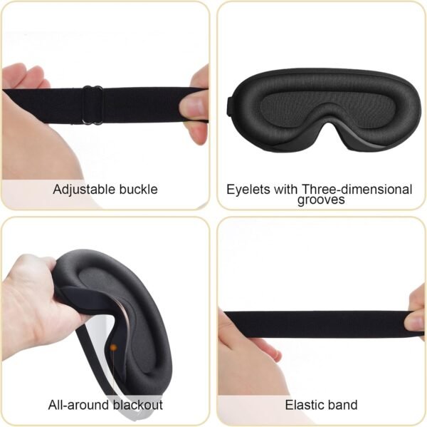 Stuffable Neck Pillow for Travel Stuffable Travel Pillow for Extra Luggage Travel Neck Pillow Stuffable with Clothes Soft Velvet Neck Pillow Cover with Eye Mask Earplugs Storage Bag - Image 5