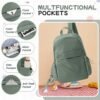 Laptop Backpack For Women Men Travel Backpack For College Work Teacher Backpack With Laptop Compartment College Backpacks For Women Anti Theft Backpack Green - Image 5