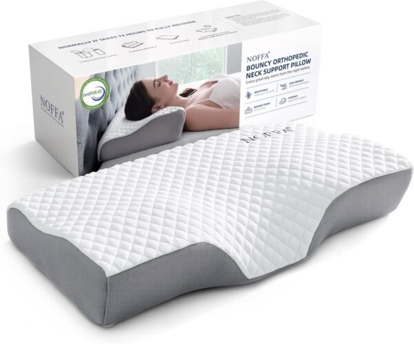 Orthopedic Pillow for Neck Pain Relief,Ergonomic Neck Pillow for Sleeping,Cervical Memory Foam Pillow,Pillow Side Sleeper Neck and Shoulder Pain