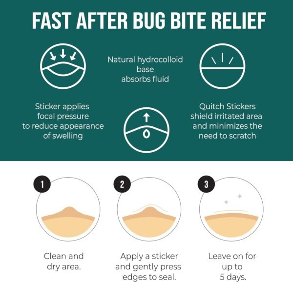 Mosquito Bite Itch Relief Patch, After Bite Insect Bite Treatment, Anti Itch Cream Alternative, Insect Bite Relief, Cruise, Travel and Camping Essential for Kids - Image 7