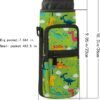 AMARY Water Bottle Carrier Holder Bag 25oz/40oz, Adjustable Shoulder & Hand Strap and Pocket,Sports Water Bottle Accessories for Walking Camping Travel work (Dinosaur, 40 OZ) - Image 2