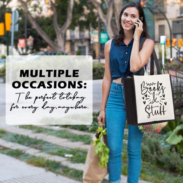 Funny Totebag Canvas Tote Funny Totebag Gifts for Women - Image 3