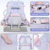 Travel Backpack for Women, Airline Approved Carry On Luggage As Personal Items, 17.3 inch Laptop School Backpack, Waterproof Weekender Bag, Hiking Backpack(Purple) - Image 6