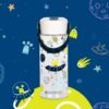 Elemental Leak Proof Water Bottles for Kids - Splash Kids Water Bottle for School with Fun Fidget Pop-it Handle - BPA Free Tritan Plastic Reusable Water Bottle with Straw - Alien Invasion - 18oz - Image 6
